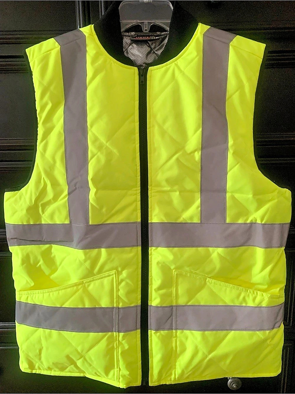 Utility Pro Warm Up High Visibility Quilted Safety Vest in Yellow